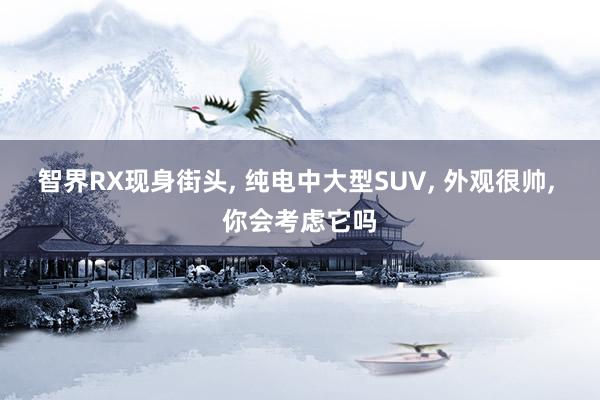 智界RX现身街头, 纯电中大型SUV, 外观很帅, 你会考虑它吗