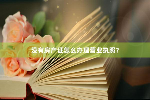 没有房产证怎么办理营业执照？