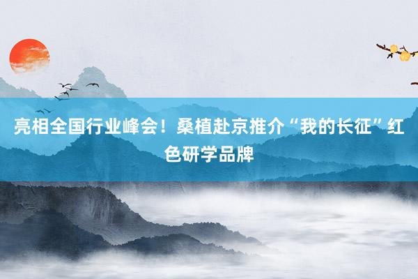 亮相全国行业峰会！桑植赴京推介“我的长征”红色研学品牌