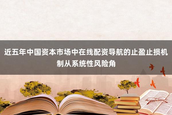 近五年中国资本市场中在线配资导航的止盈止损机制从系统性风险角